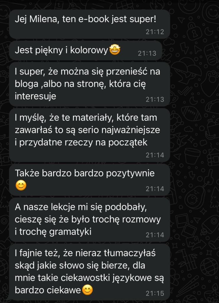 Zobacz opinię o moich lekcjach i Italbooku